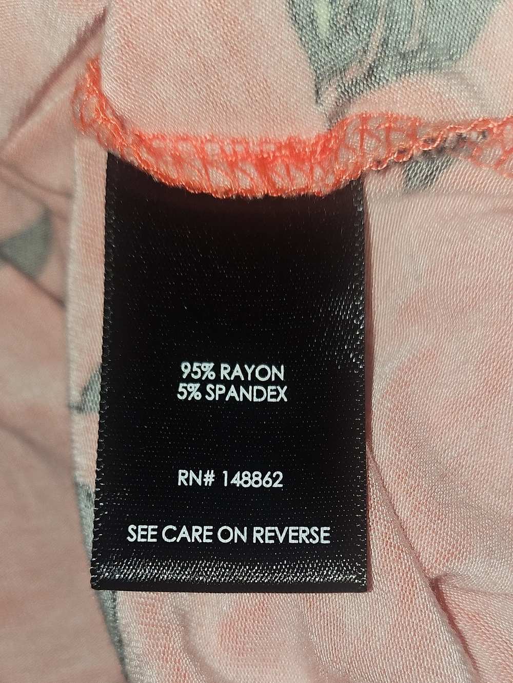 Torrid Fit & Flare Super Soft Knit Orange Coral Floral Dress With Pockets 2X - Picture 6 of 7